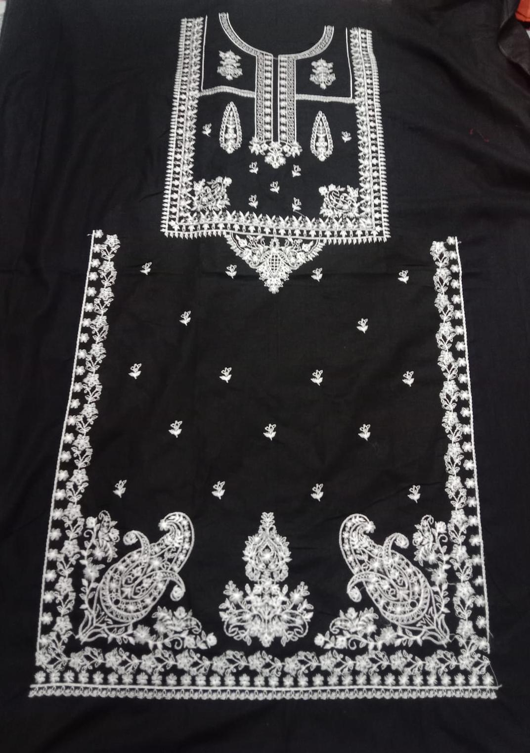 Breeze-Lawn 2 PC Embroidery-Black