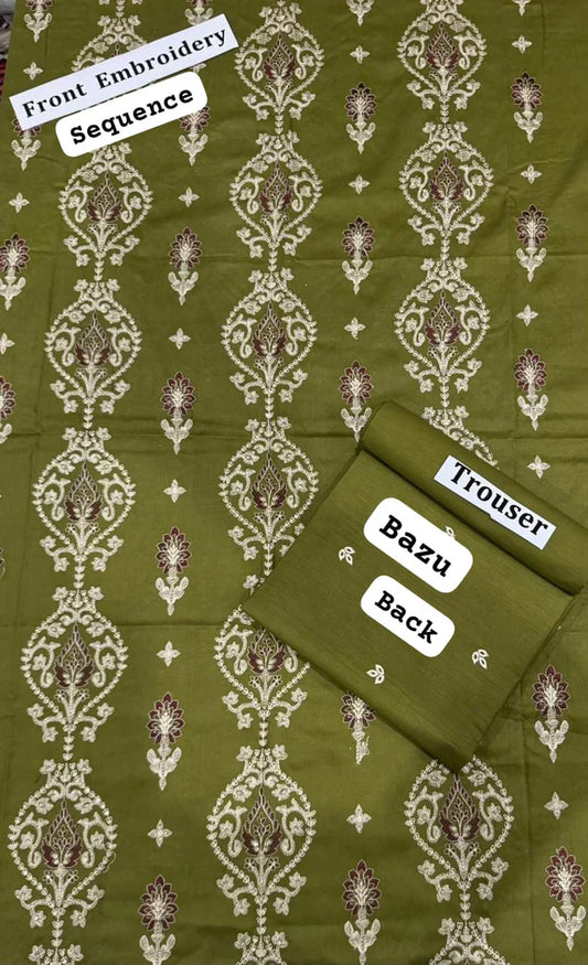 Fancy Breeze All over 2 Pc Eid Collection-mehndi